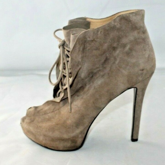 Nine West Peep Toe Ankle Boots 7 1/2 - Picture 7 of 8